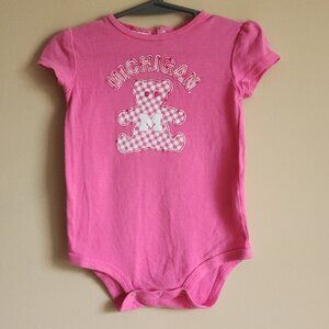 ProEdge Baby Girl Michigan Bodysuit Size 24 Months